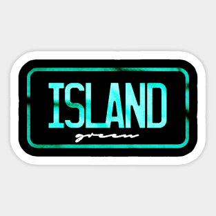 ISLAND PLATE Sticker